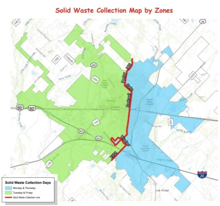 SOLID WASTE COLLECTION MAP (English)