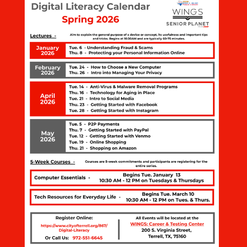 Senior Planet Spring 2026 Calendar